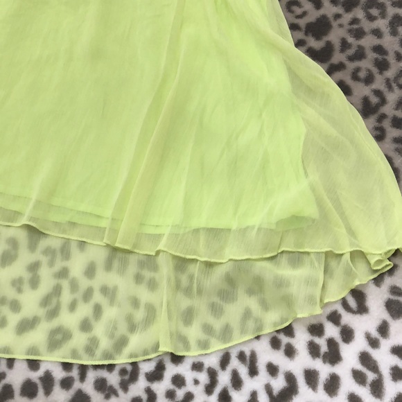 Aeropostale Skirt Foldover Waist in Yellow Green Size Small - Picture 7 of 17